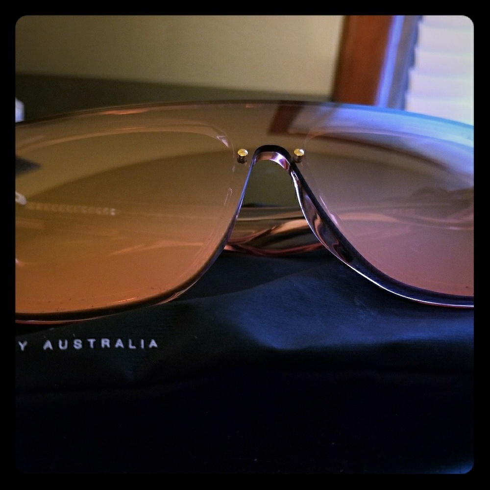 Quay Jaded Pink Mirrored Oversized Sunglasses